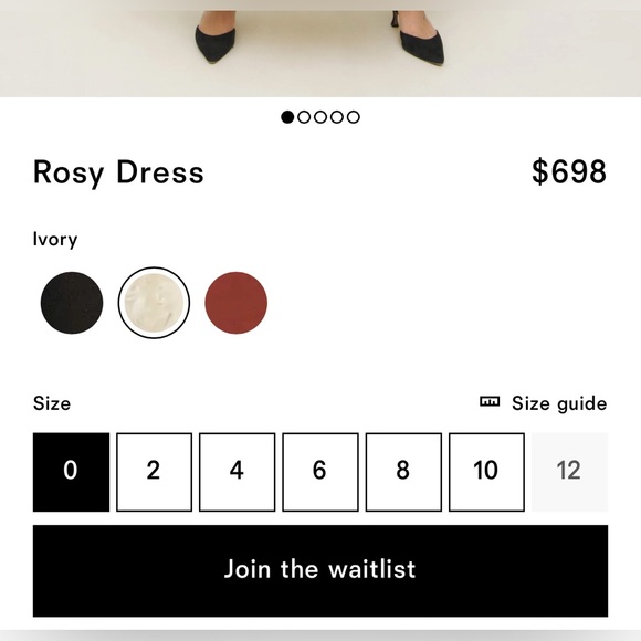 Reformation Rosy Dress-Ivory 3D floral skirt NWT - Picture 7 of 17